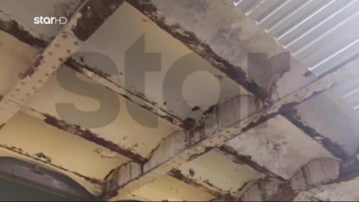 Σκουριασμένα και σάπια σίδερα στον σταθμό του ΗΣΑΠ στο Μοναστηράκι (VIDEO)