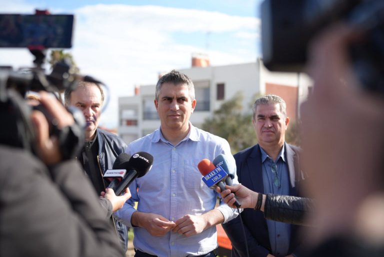 Αυτοψία του Χρίστου Δήμα σε αντιπλημμυρικά έργα κατά μήκος του αυτοκινητόδρομου «Κόρινθος – Πάτρα»