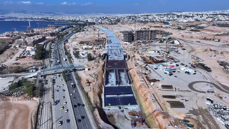Ελληνικό: Σε πλήρη εξέλιξη η υπογειοποίηση της Λεωφόρου Ποσειδώνος