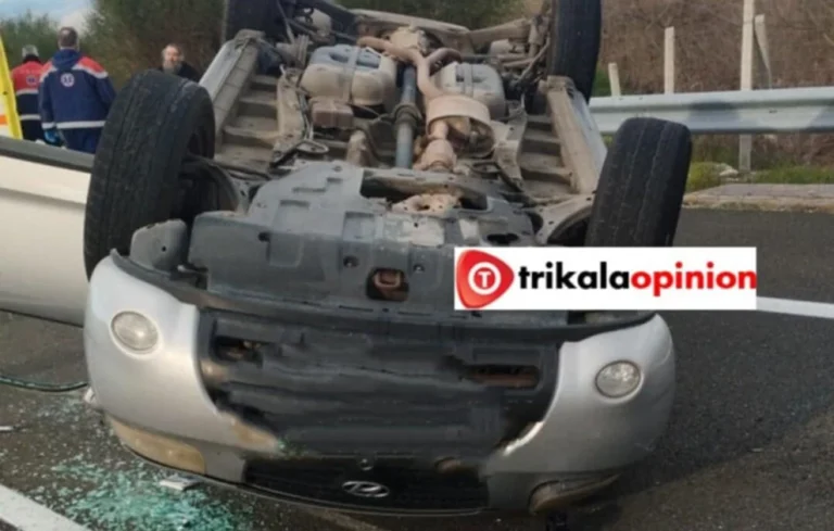 Τροχαίο στα Τρίκαλα: Τραυματίστηκαν τέσσερις μοναχοί