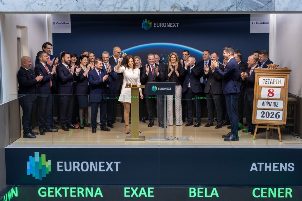 Η CrediaBank χτύπησε το καμπανάκι της Συνεδρίασης του Χρηματιστηρίου Αθηνών