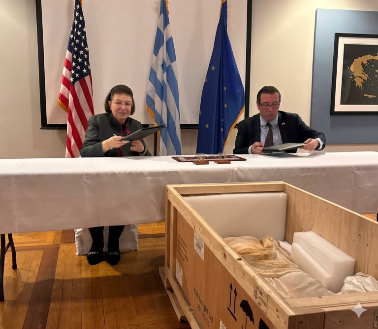 Λίνα Μενδώνη στην Ουάσιγκτον: Επαναπατρισμός αρχαιοτήτων και συνάντηση στο State Department