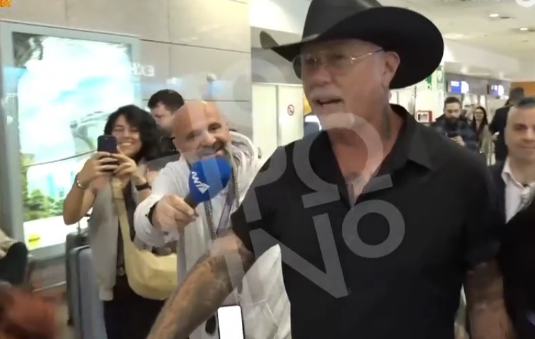 Metallica: «Πάτησε» Ελλάδα ο θρύλος της ροκ Τζέιμς Χέτφιλντ – Η πρώτη δήλωση (Video)