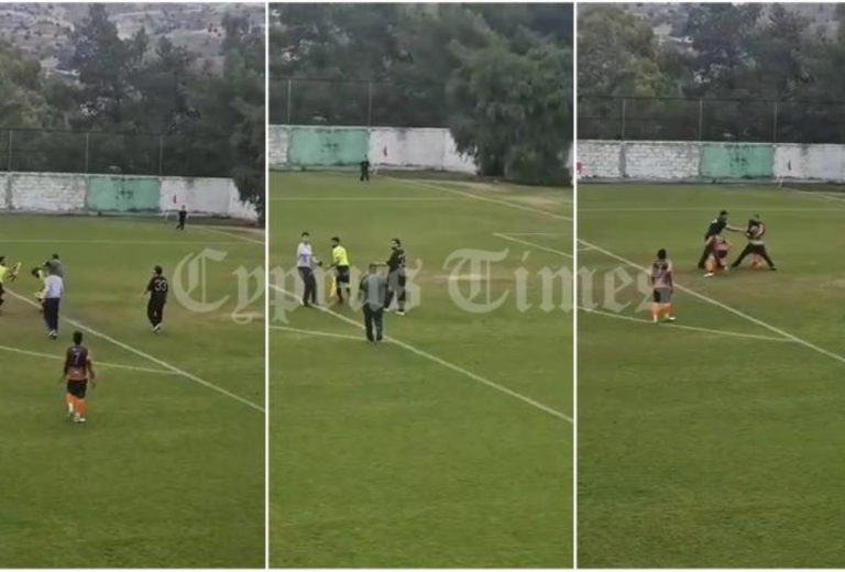 Πολιτικός υποψήφιος εισβάλλει στο γήπεδο και μοιράζει γροθιές – Δείτε το βίντεο που έχει ξεσηκώσει την Κύπρο