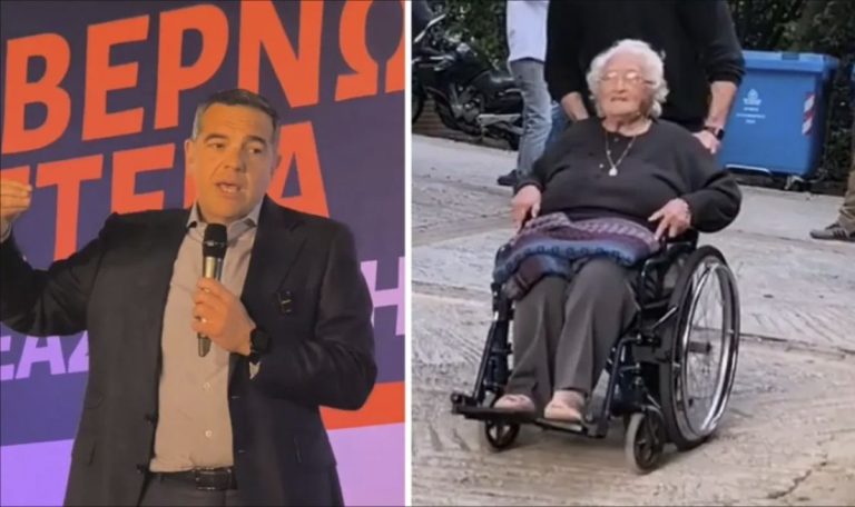 Η 96χρονη που επισκίασε τον Τσίπρα και μετέτρεψε το «Καποδίστριας» σε ατάκα της νύχτας