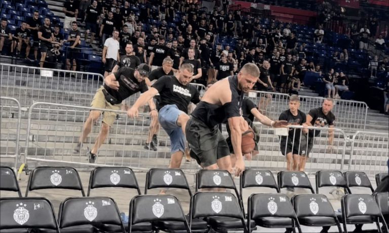 Χάος στο Βελιγράδι: Οπαδοί της Παρτίζαν εισέβαλαν στο παρκέ πριν τον τελικό με την Dubai BC (Video)