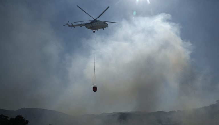 Μεγάλη φωτιά τώρα στο Καλό Λιμάνι Λέσβου  – Ήχησε το 112