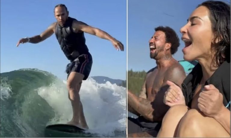 Ο Χάμιλτον κάνει 360° στο νερό και η Κιμ Καρντάσιαν ουρλιάζει σαν να κέρδισε άλλο ένα πρωτάθλημα – Δείτε το βίντεο που τίναξε τα social media
