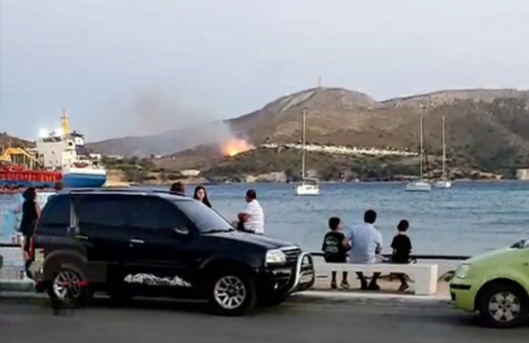 Φωτιά στη Λέρο: Συναγερμός στον Ξηρόκαμπο – Επιχειρεί η Πυροσβεστική