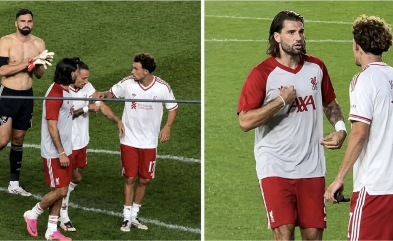 Ο Τσιμίκας πετάει το περιβραχιόνιο και η Λίβερπουλ βράζει: Ο καβγάς που δεν έκρυψε κανείς – Δείτε το βίντεο που άναψε φωτιές